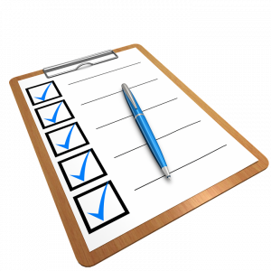 cleaning checklist