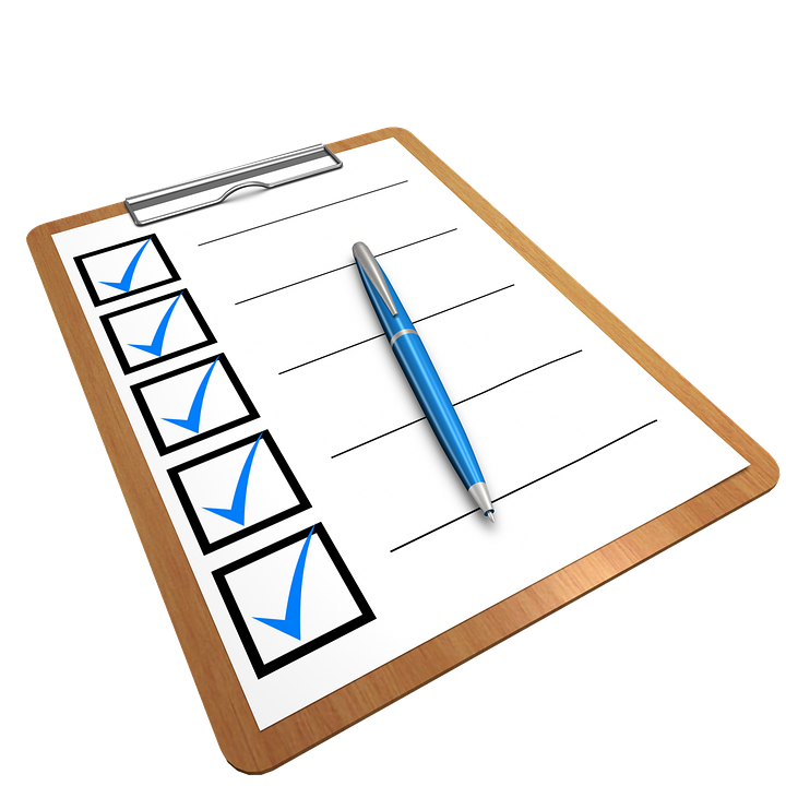 cleaning checklist